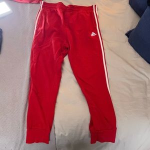Adidas Joggers - red - XL